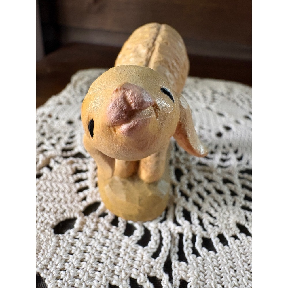Anri Kneeling Lamb Figurine Nativity Ferrandiz 3"x2" Wood Hand Carved Sheep Vtg - Picture 6 of 9